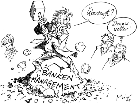 Herr Köhler unterstreicht seine Kompetenz.