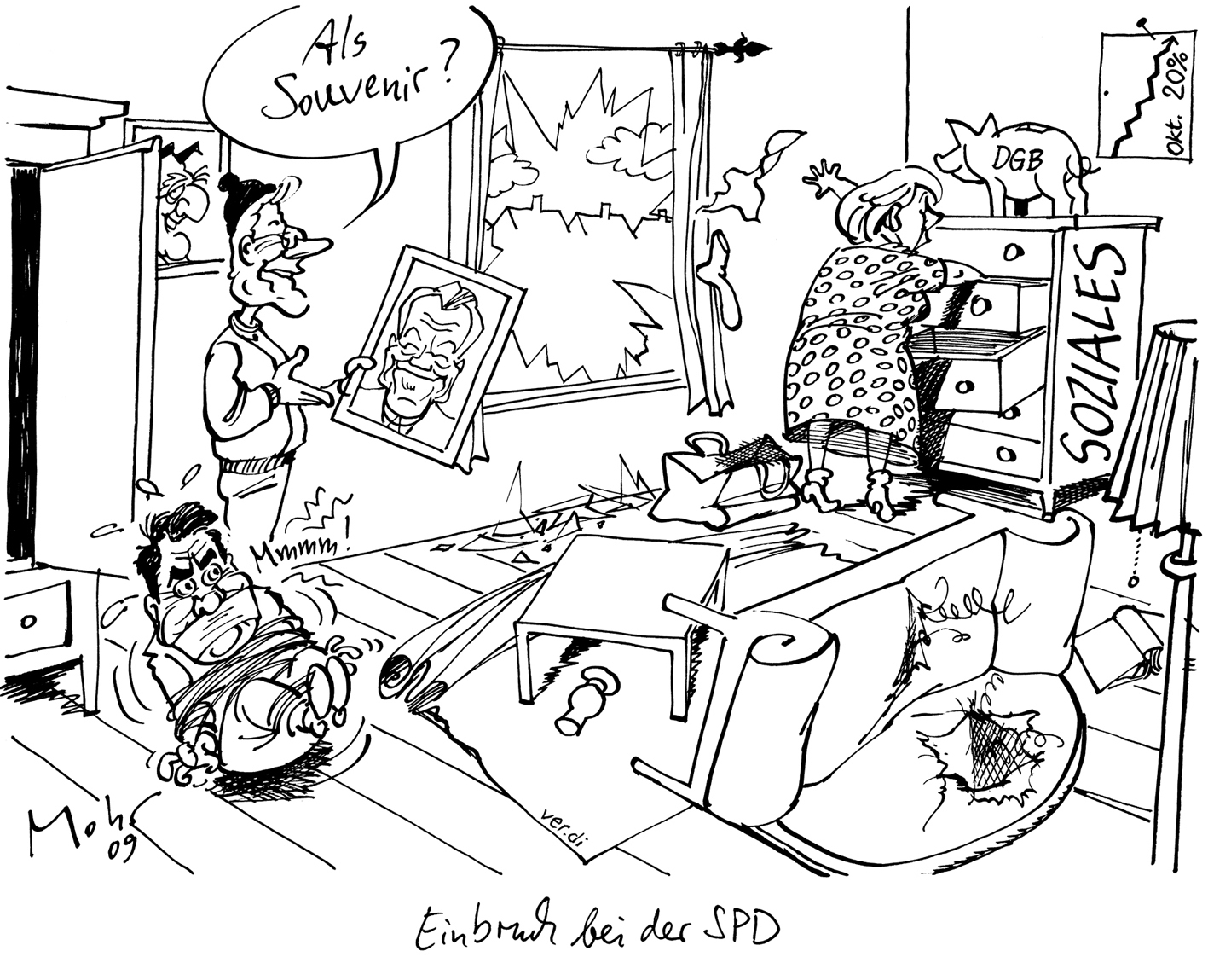 Einbruch bei der SPD