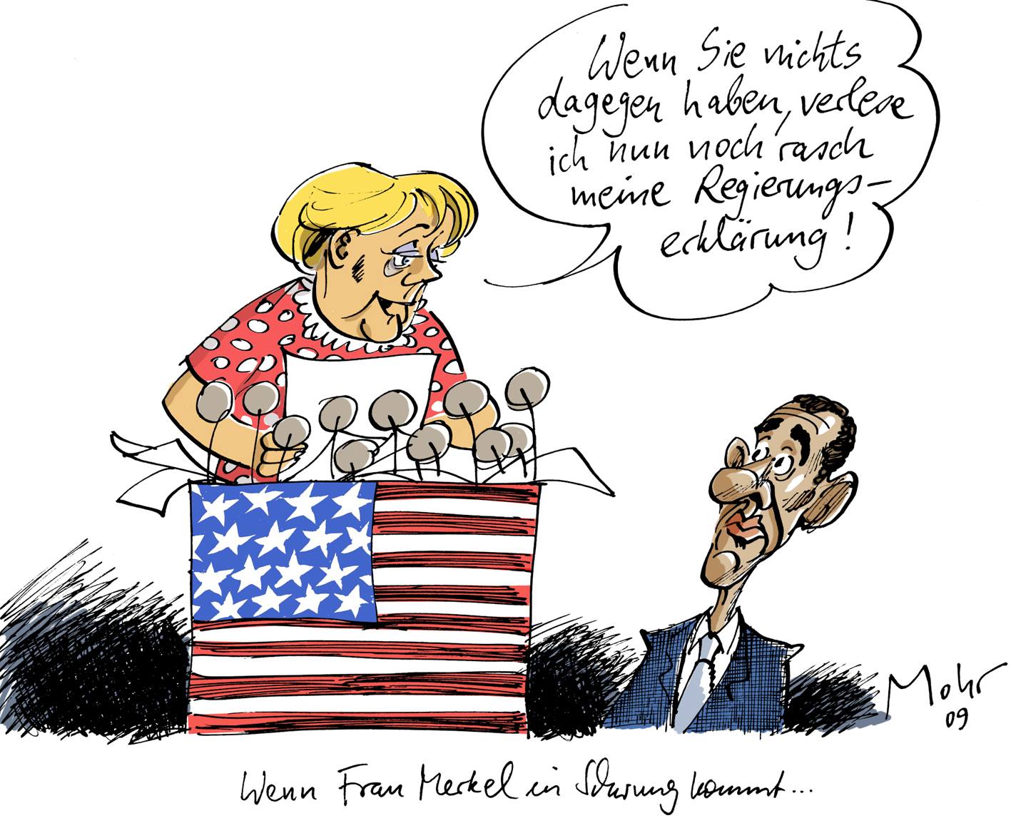 Wenn Frau Merkel in Schwung kommt...
