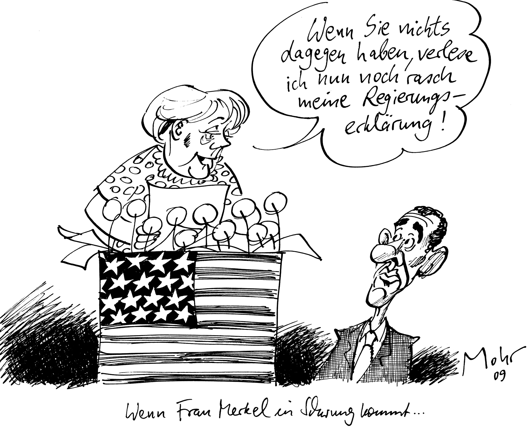 Wenn Frau Merkel in Schwung kommt...