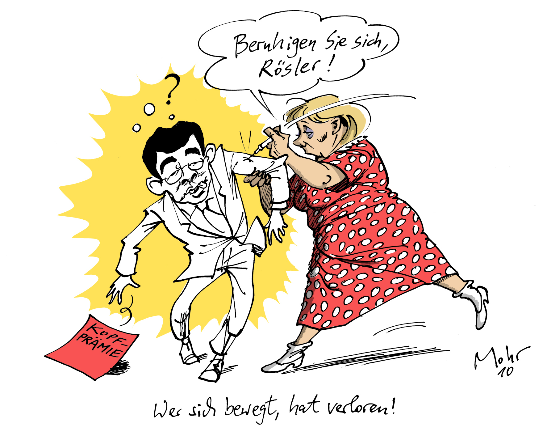 Wer sich bewegt, hat verloren!