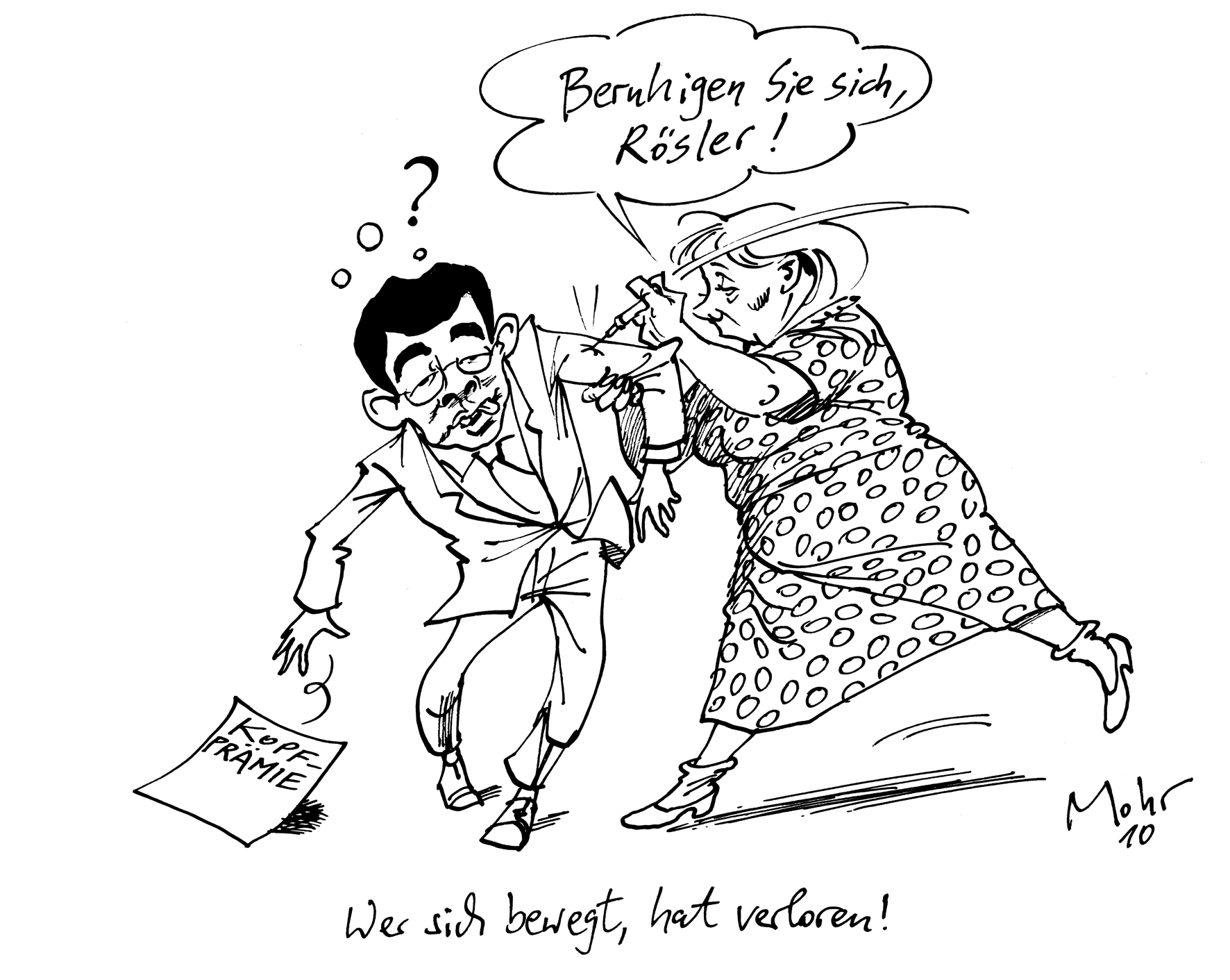 Wer sich bewegt, hat verloren!