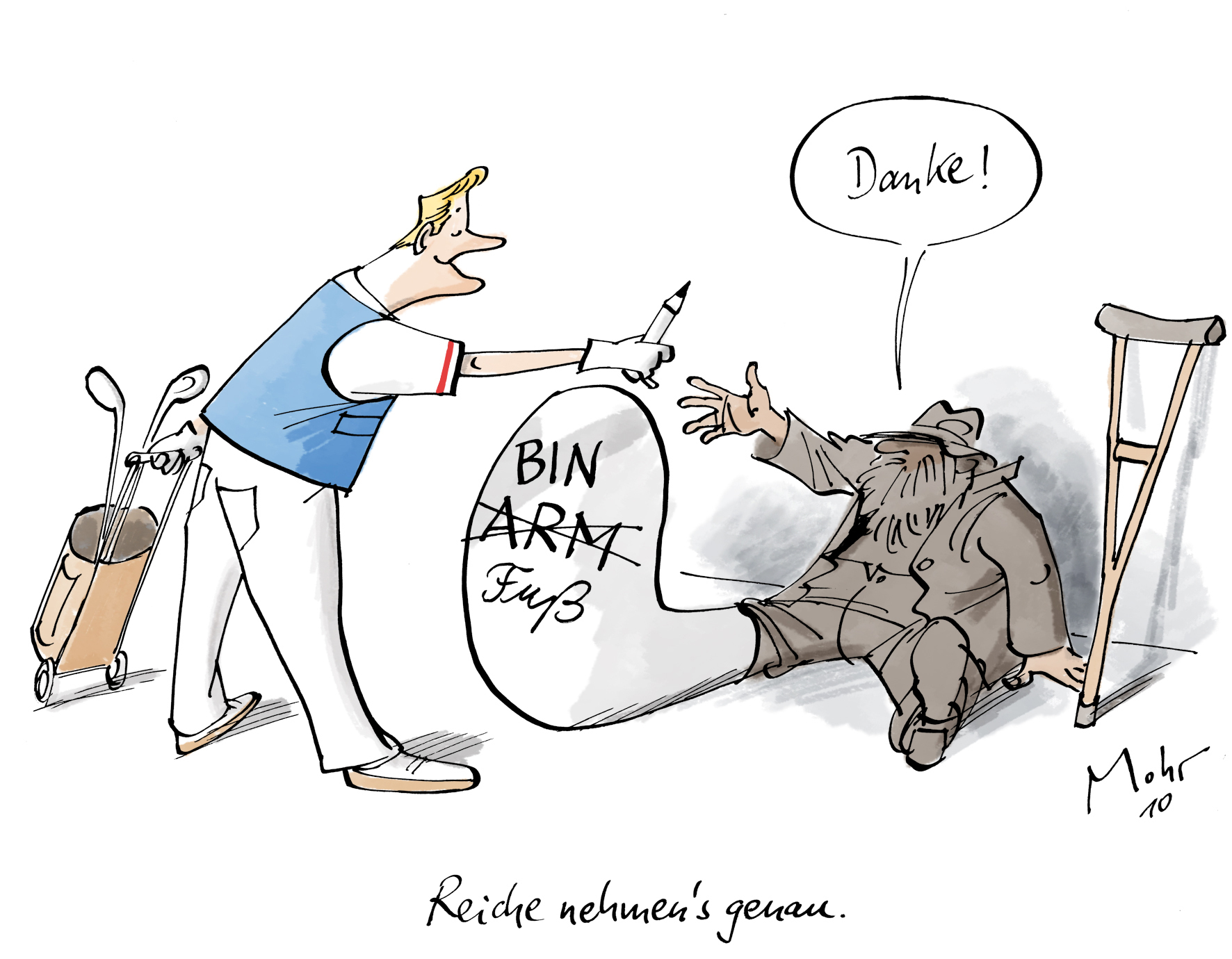 Reiche nehmen\\\\\\\'s genau.