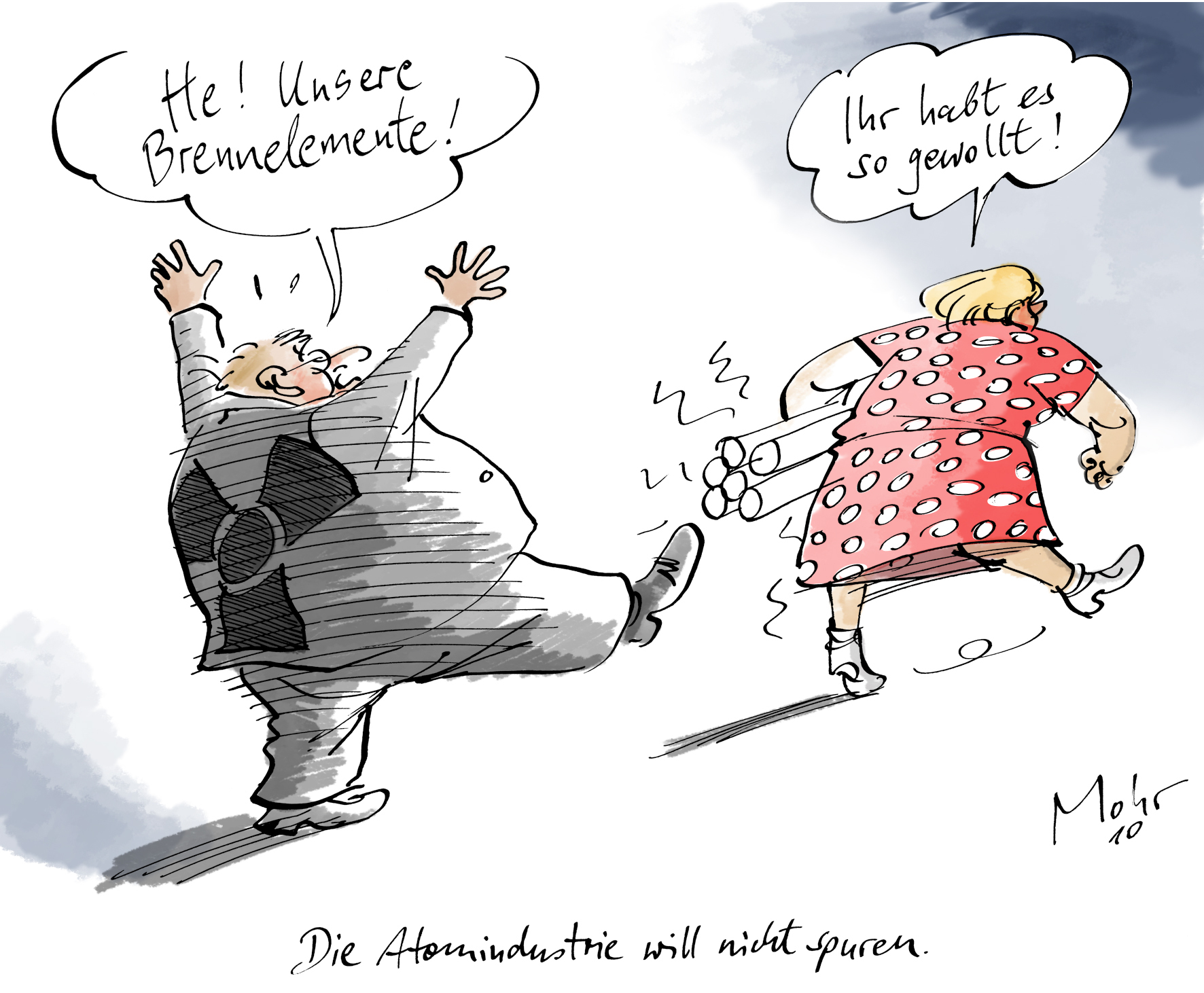 Die Atomindustrie will noch nicht spuren.