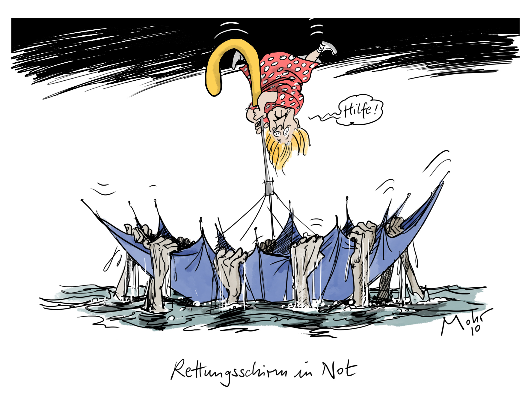 Rettungsschirm in Not