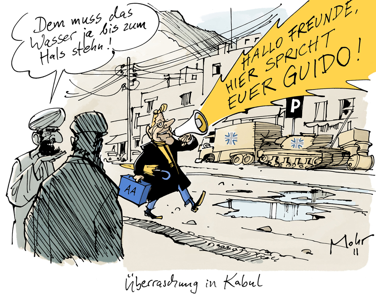 Überraschung in Kabul