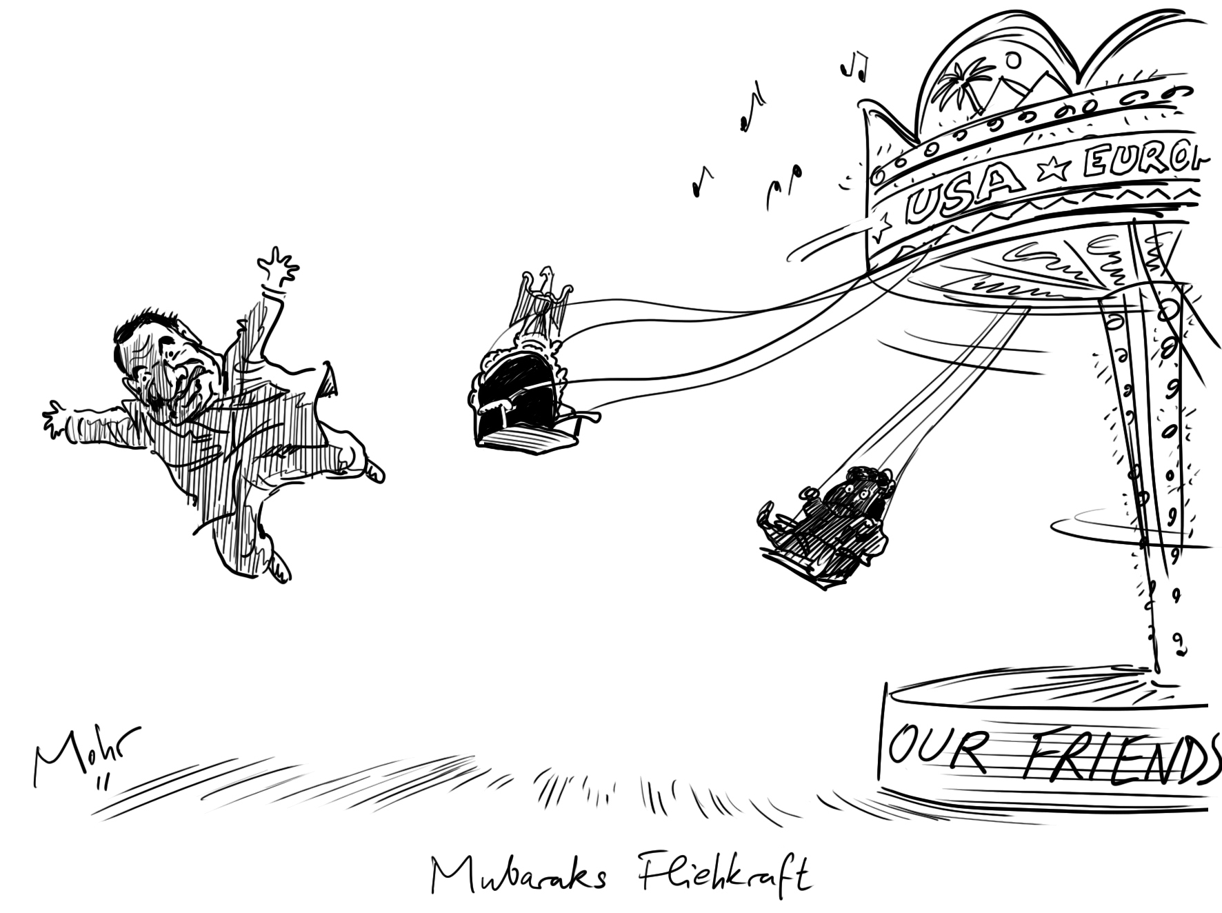 Mubaraks Fliehkraft