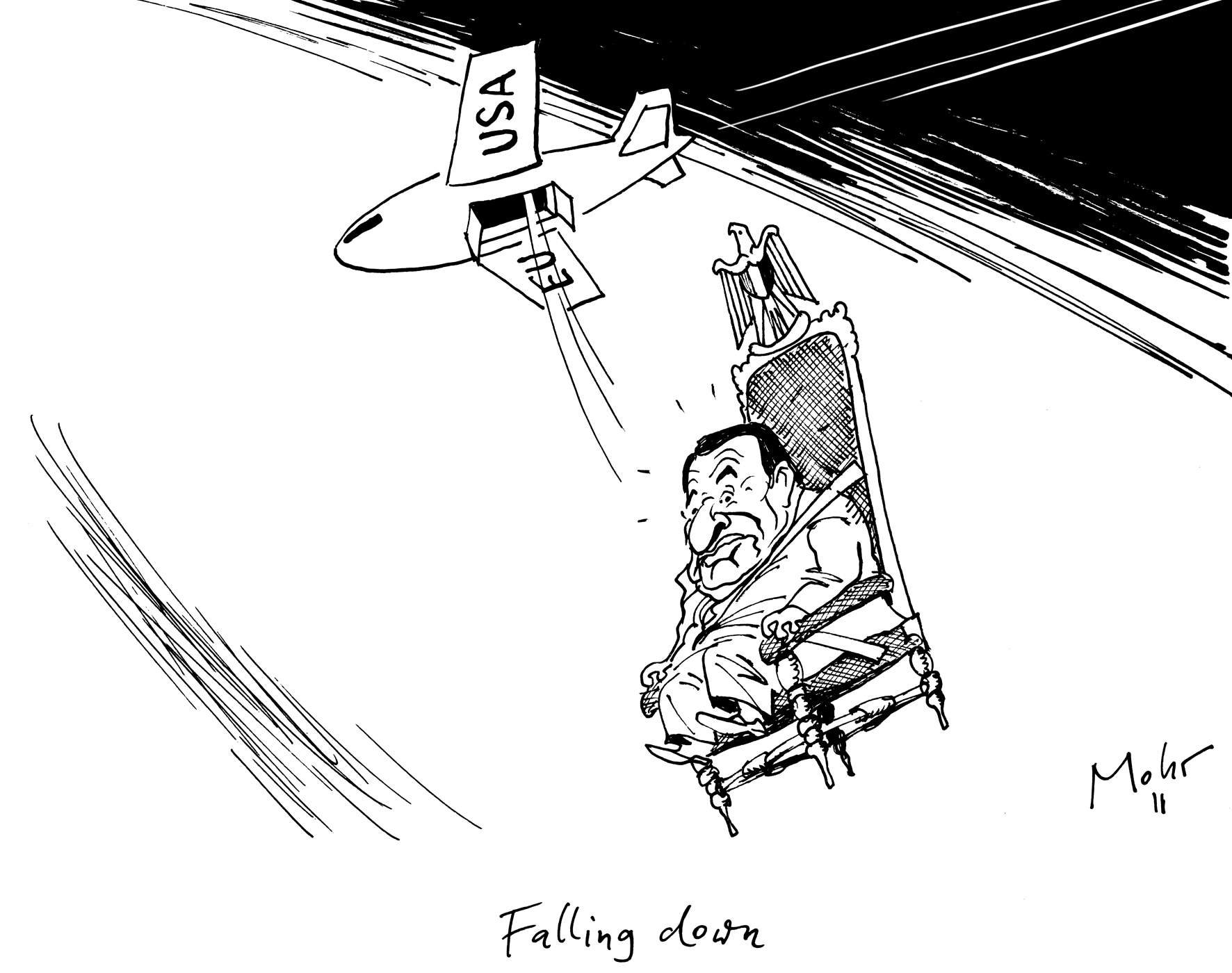 Falling down