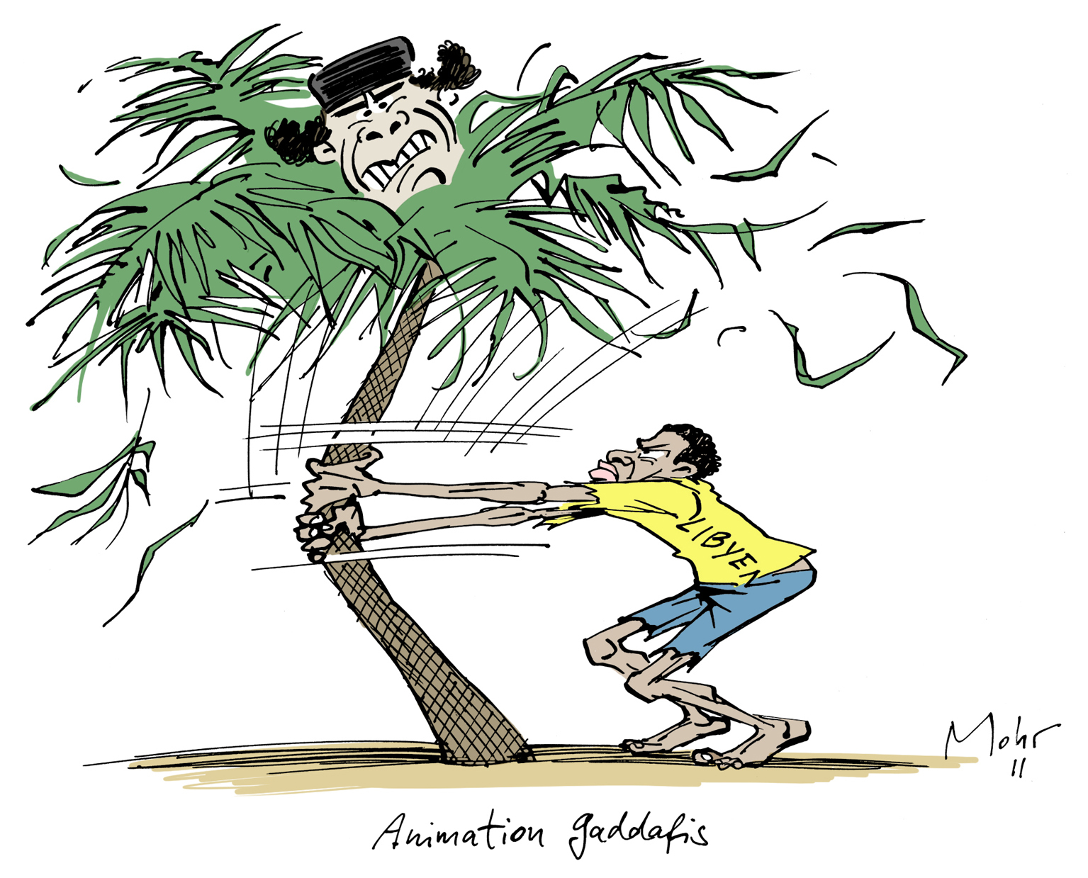 Animation Gaddafis