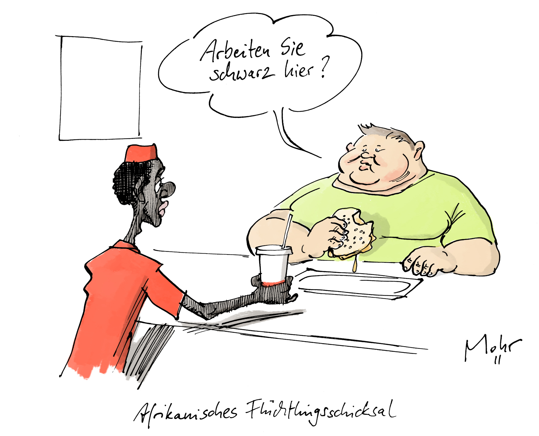 Afrikanisches Flüchtlingsschicksal
