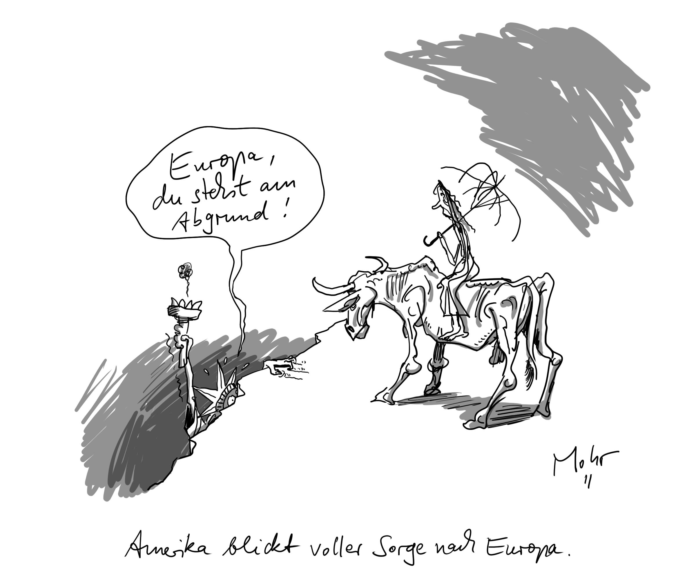 Amerika blickt voller Sorge nach Europa.