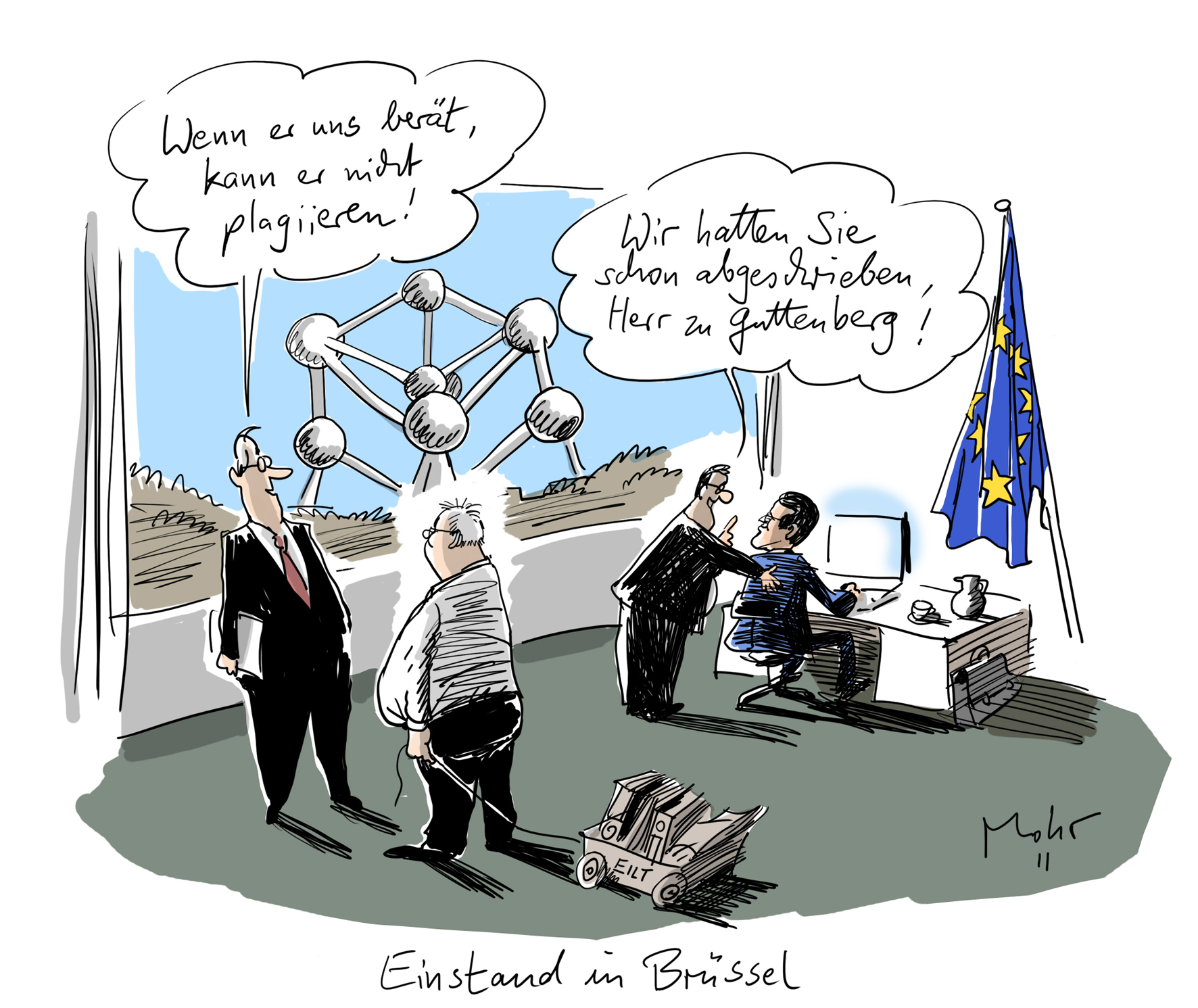 Einstand in Brüssel