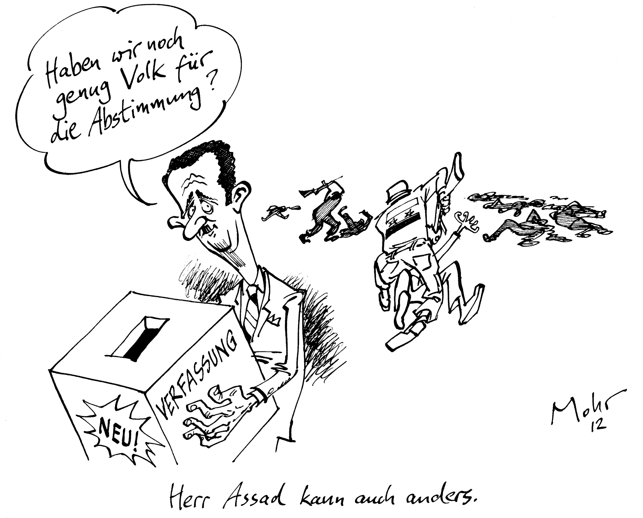 Herr Assad kann auch anders.