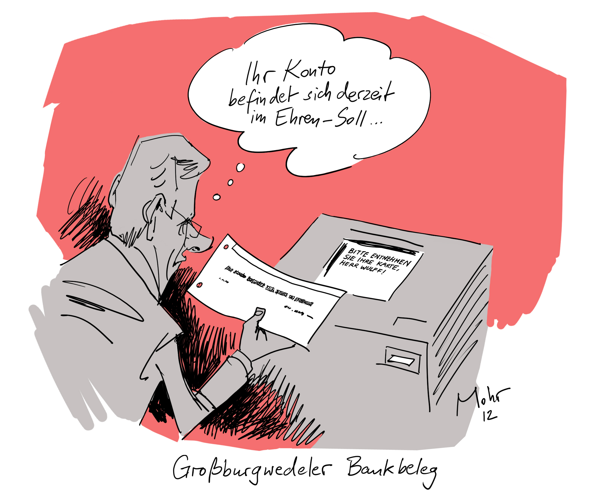 Großburgwedeler Bankbeleg