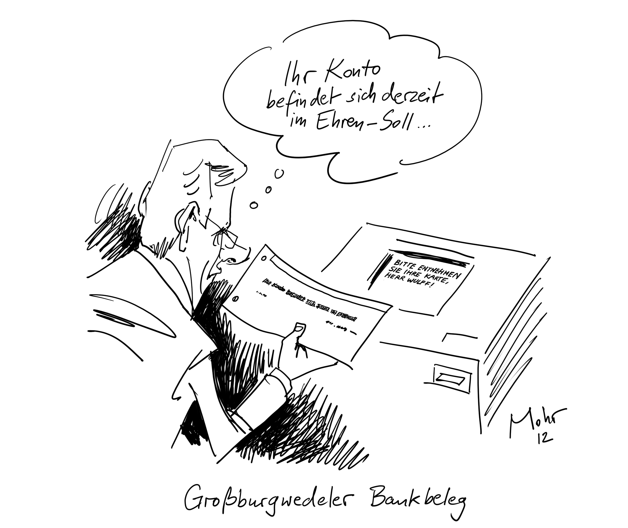 Großburgwedeler Bankbeleg