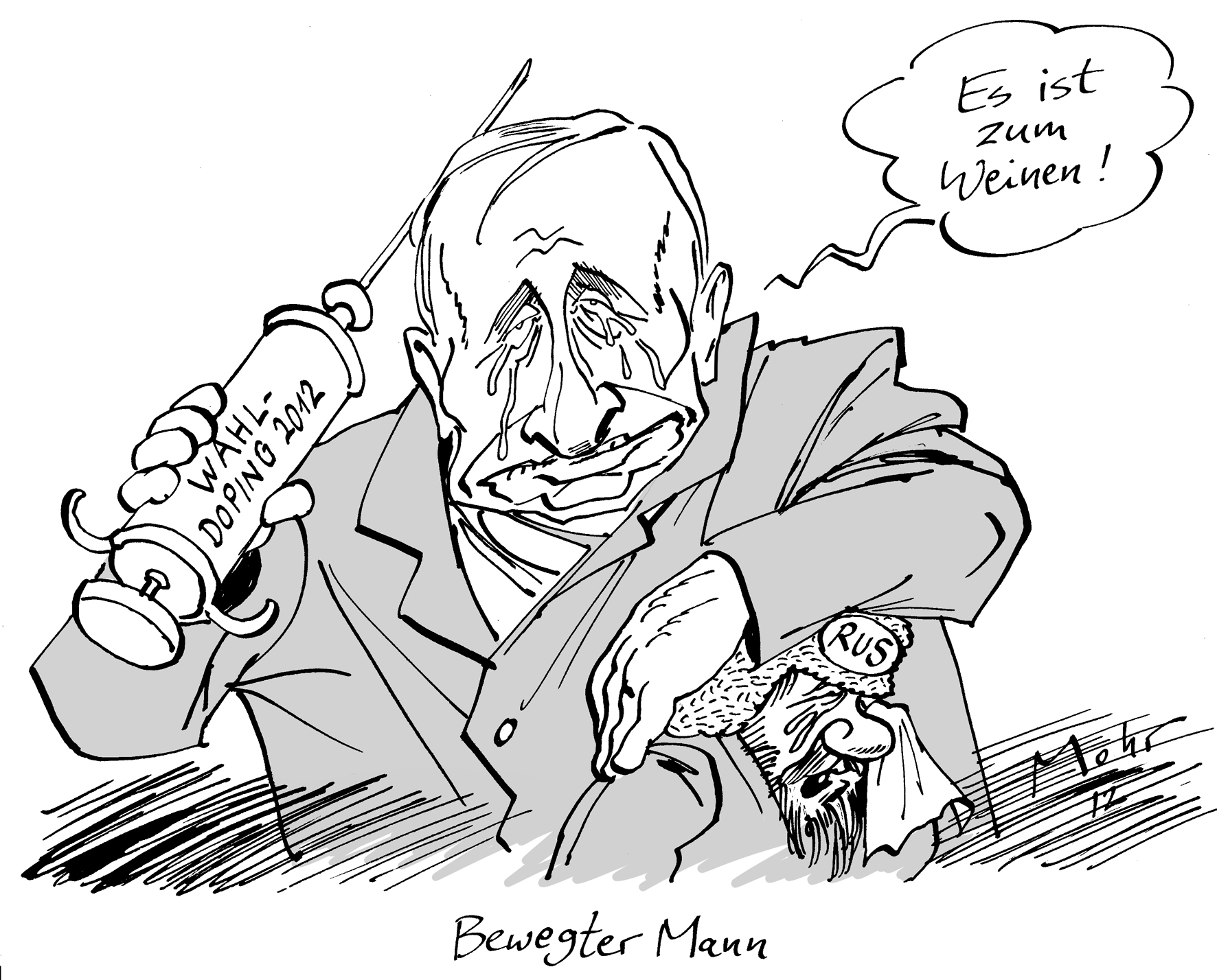 Bewegter Mann