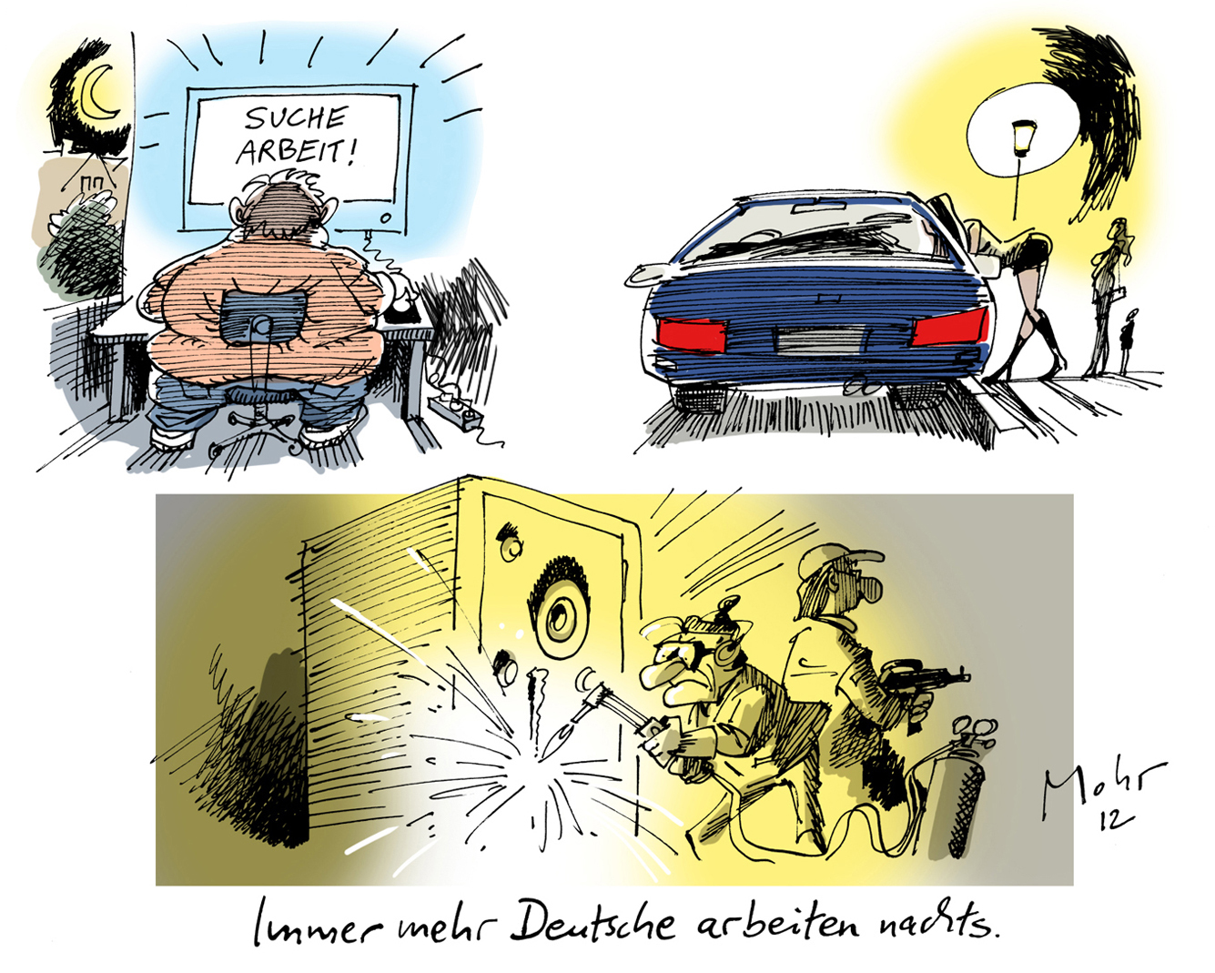 Immer mehr Deutsche arbeiten nachts