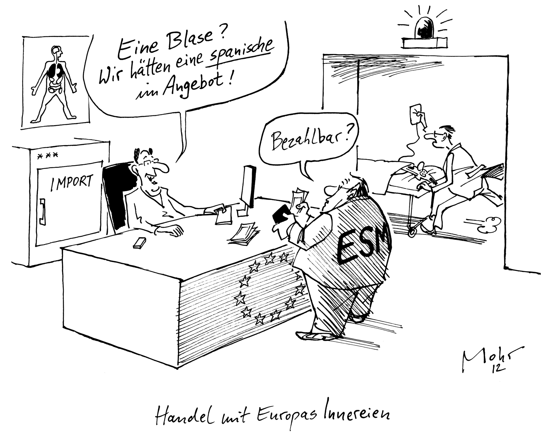 Handel mit Europas Innereien