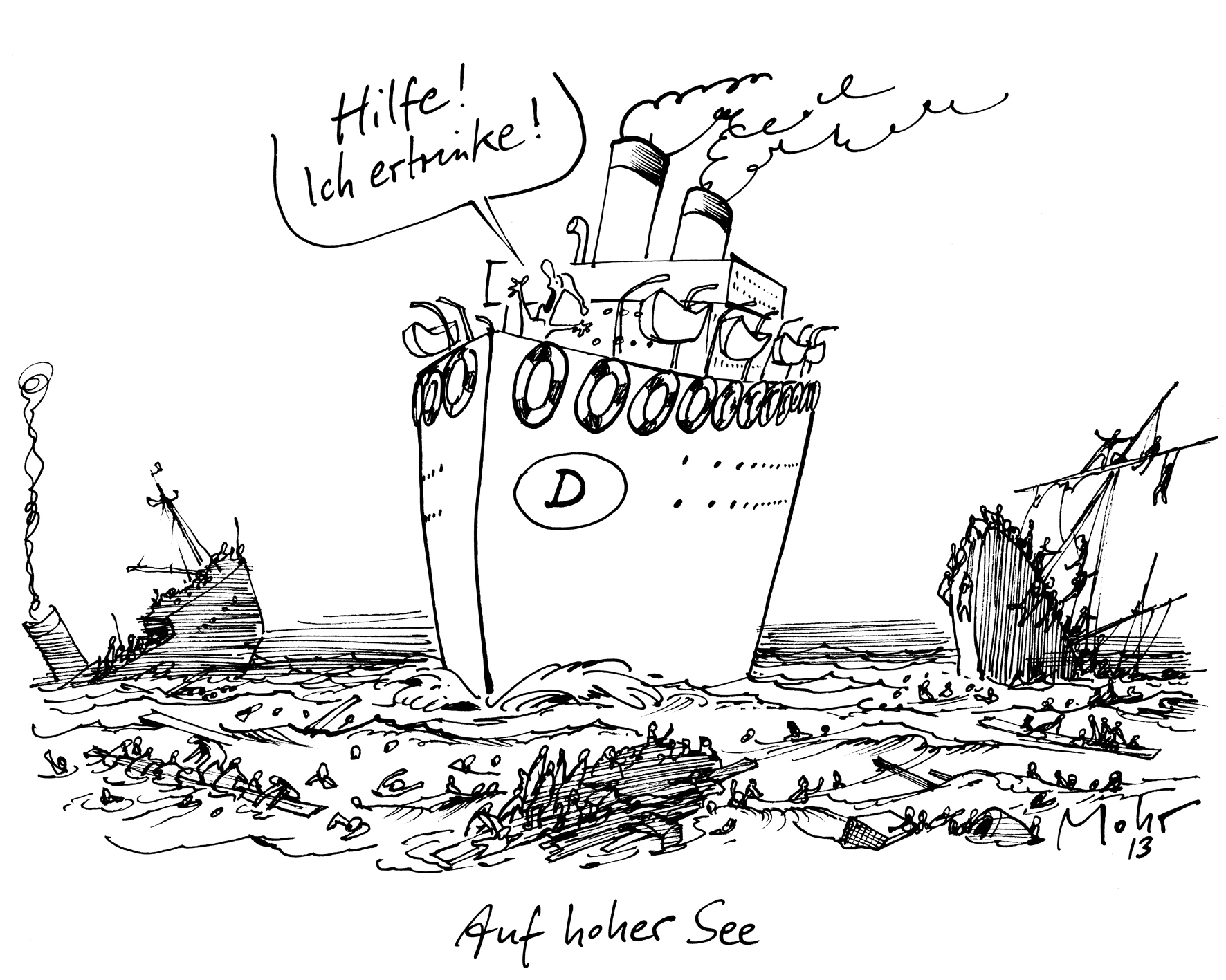 Auf hoher See