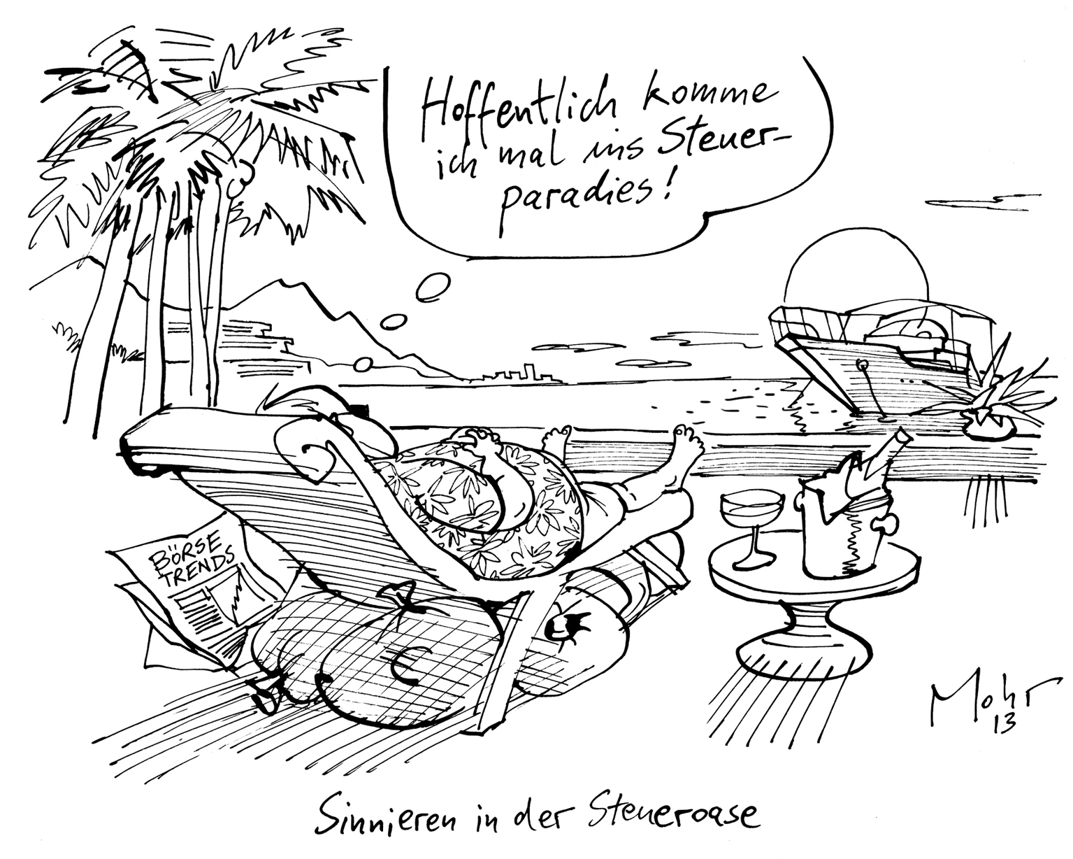 Sinnieren in der Steueroase