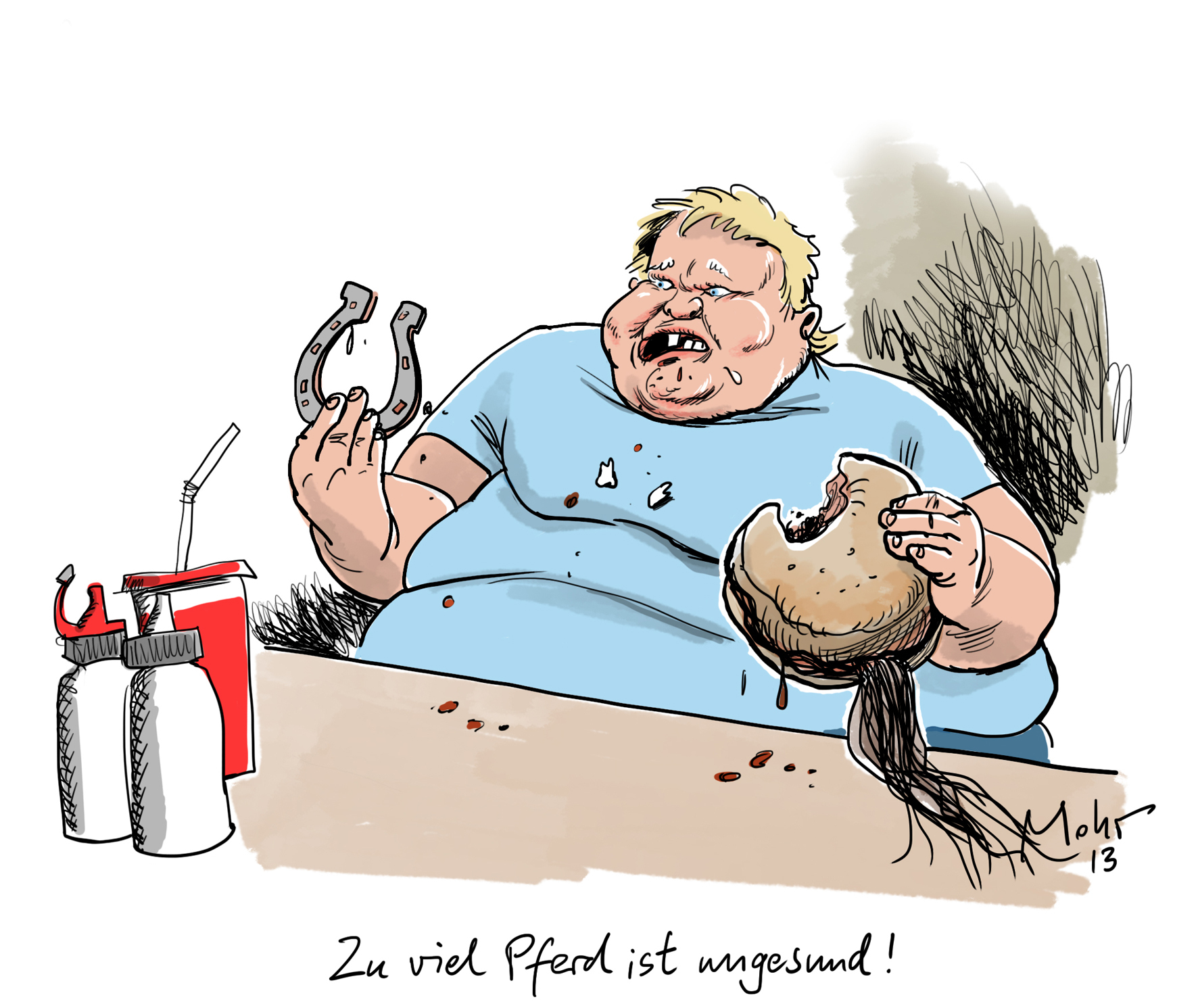 Zu viel Pferd ist ungesund!