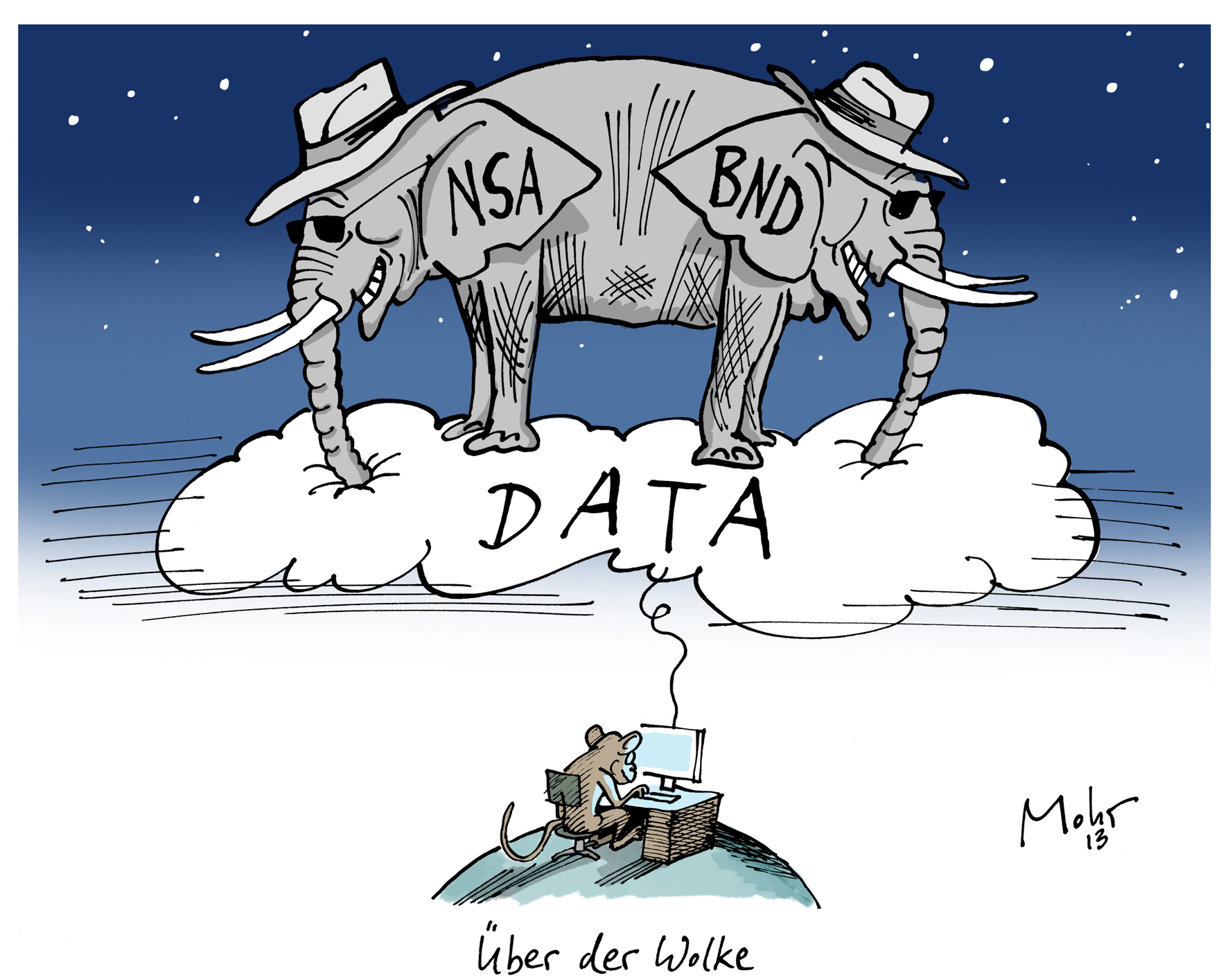 Über der Wolke