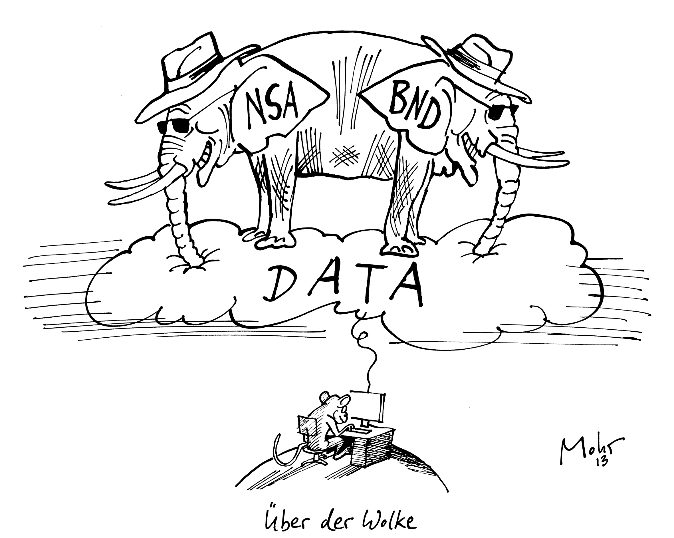 Über der Wolke