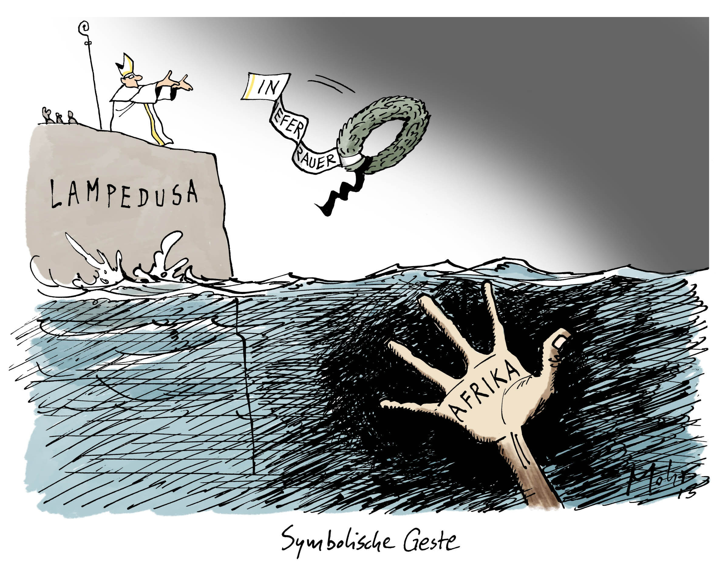 Symbolische Geste