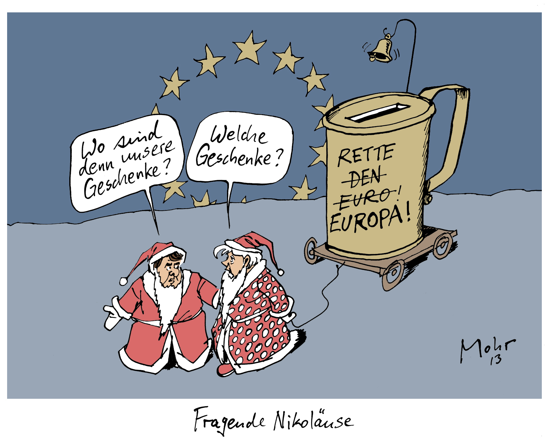 Fragende Nikoläuse