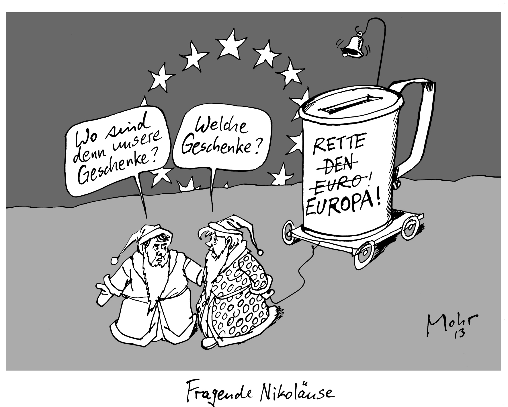 Fragende Nikoläuse