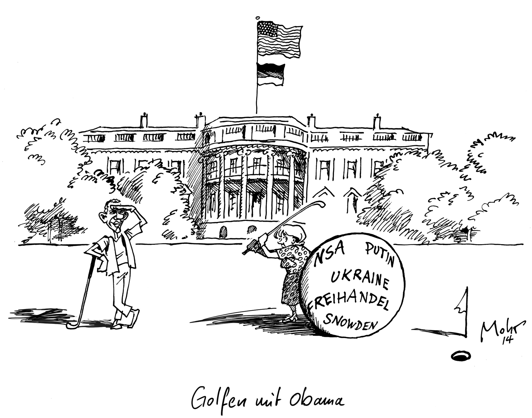 Golfen mit Obama