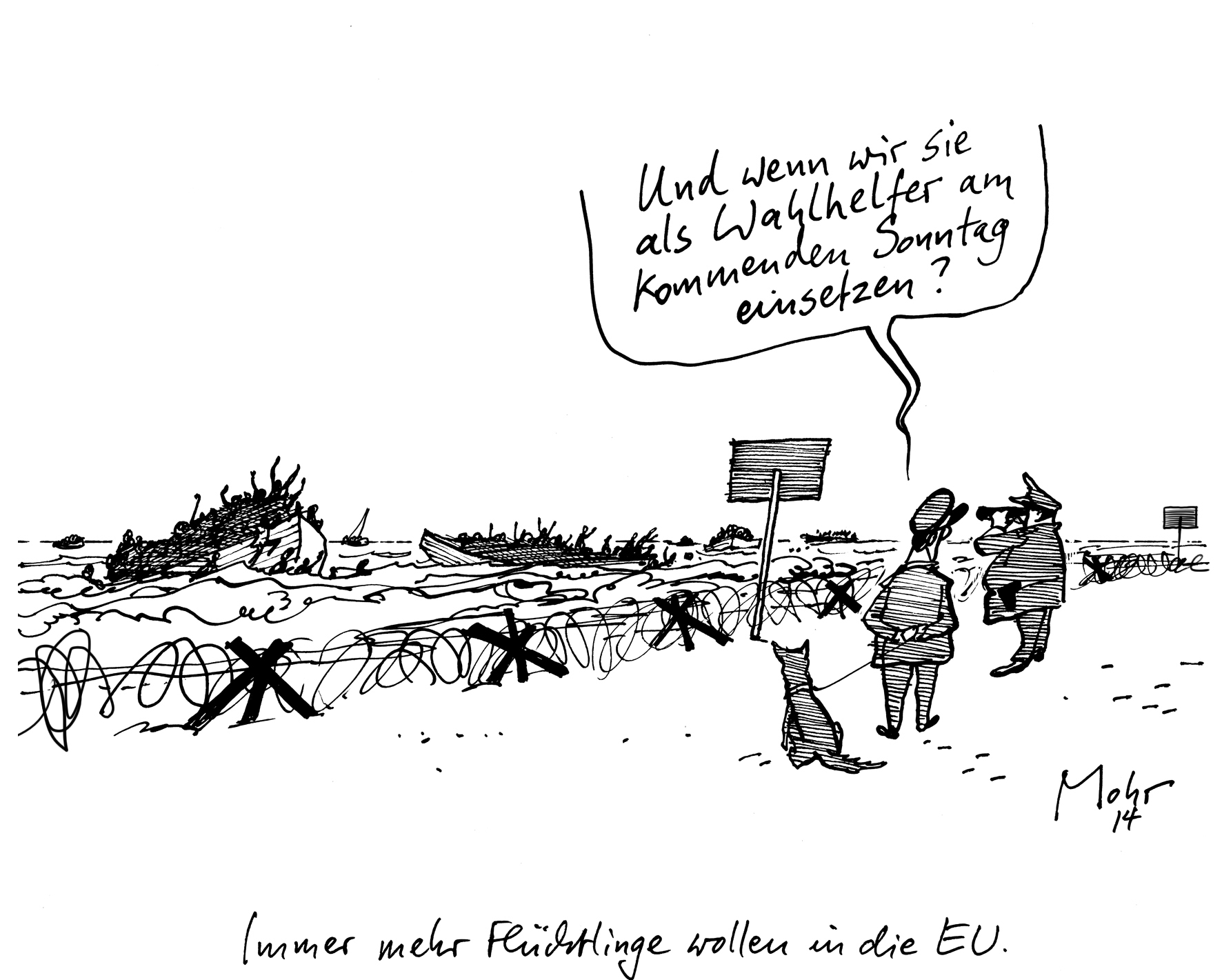 Immer mehr Flüchtlinge wollen in die EU.