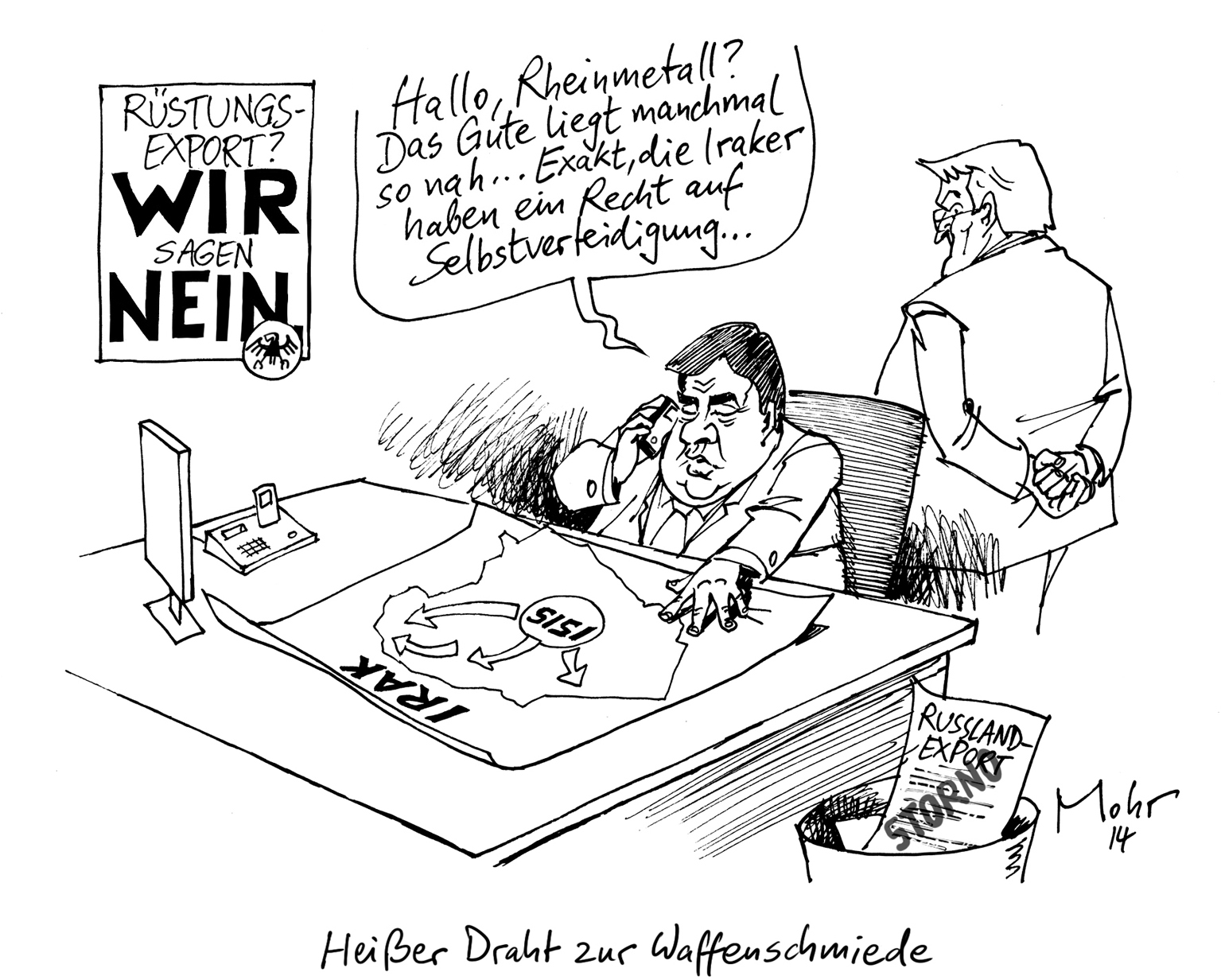 Heißer Draht zur Waffenschmiede