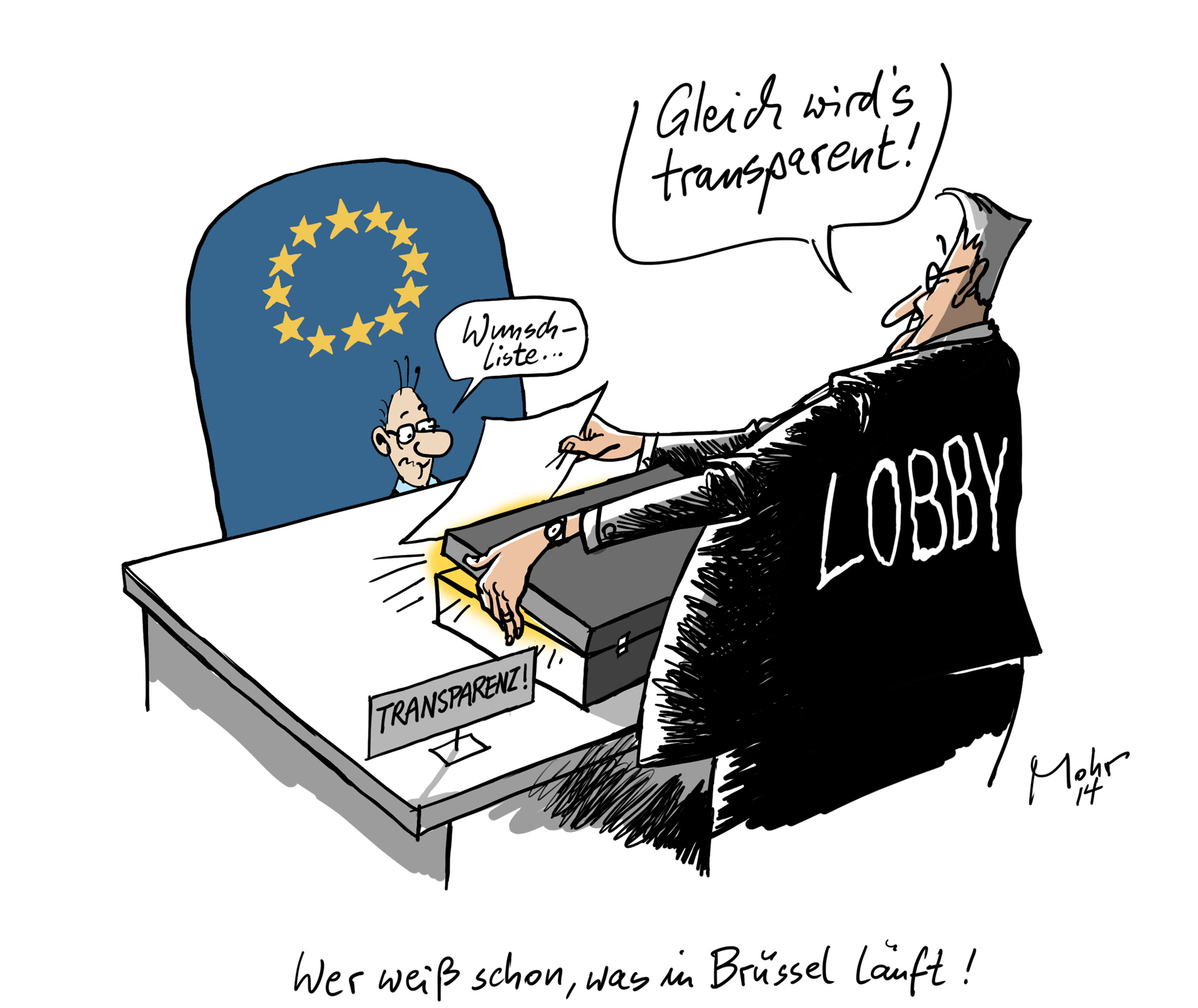 Wer weiß schon, was in Brüssel läuft!