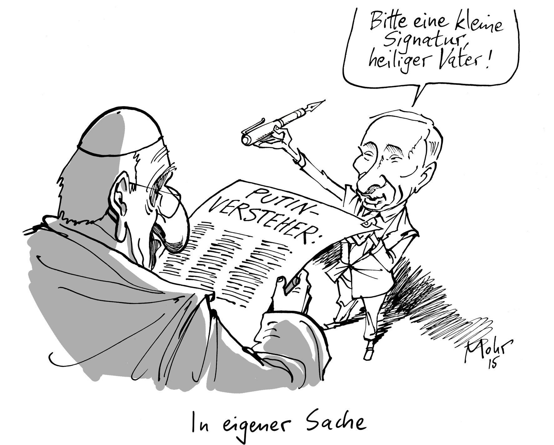 In eigener Sache