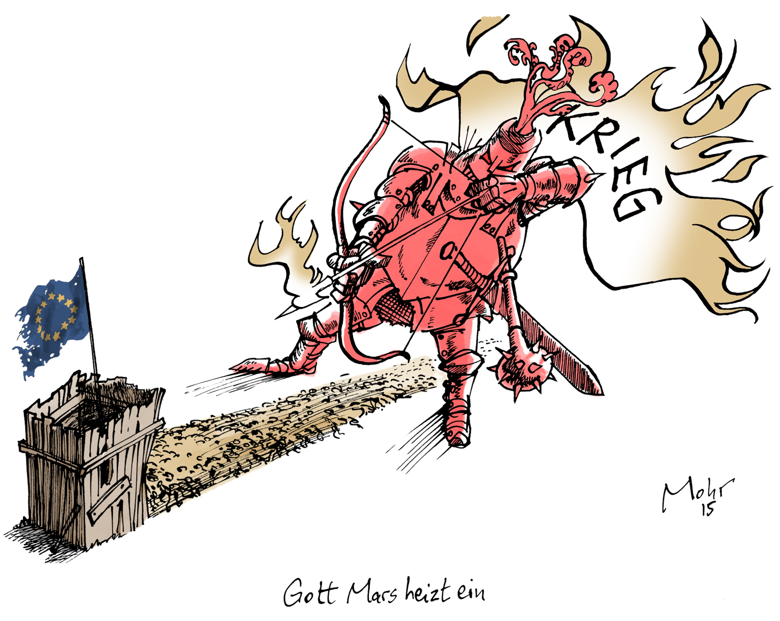 Gott Mars heizt ein