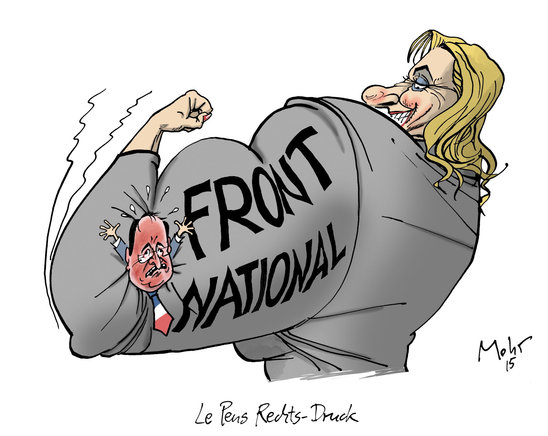 Le Pens Rechts-Druck