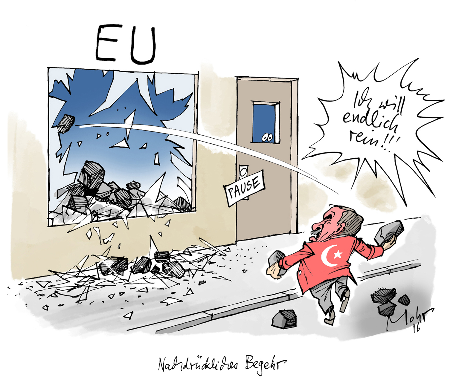 Nachdrückliches Begehr