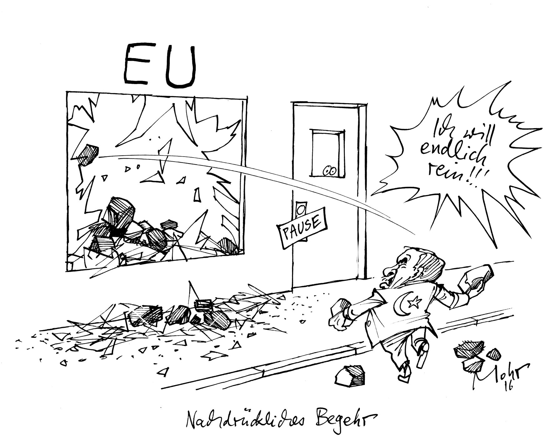 Nachdrückliches Begehr