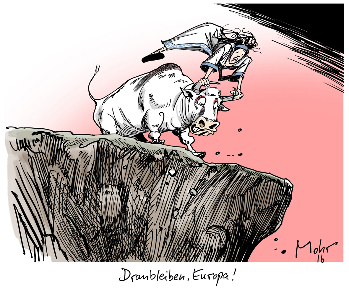 Dranbleiben, Europa!
