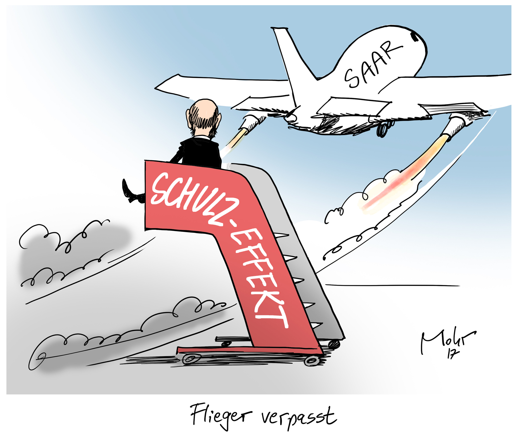 Flieger verpasst