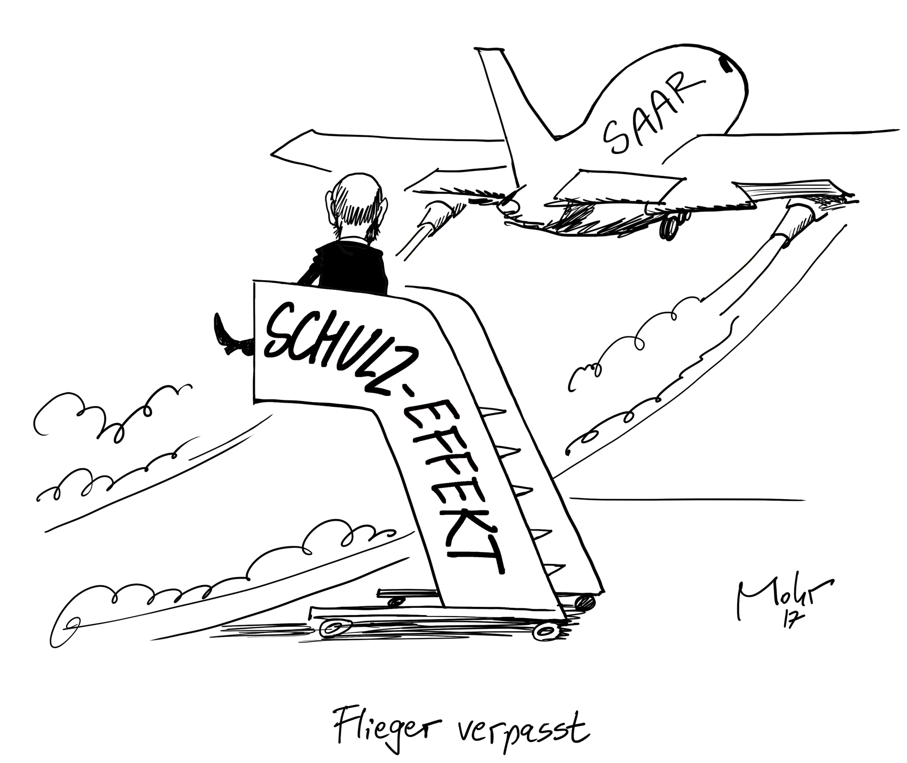Flieger verpasst