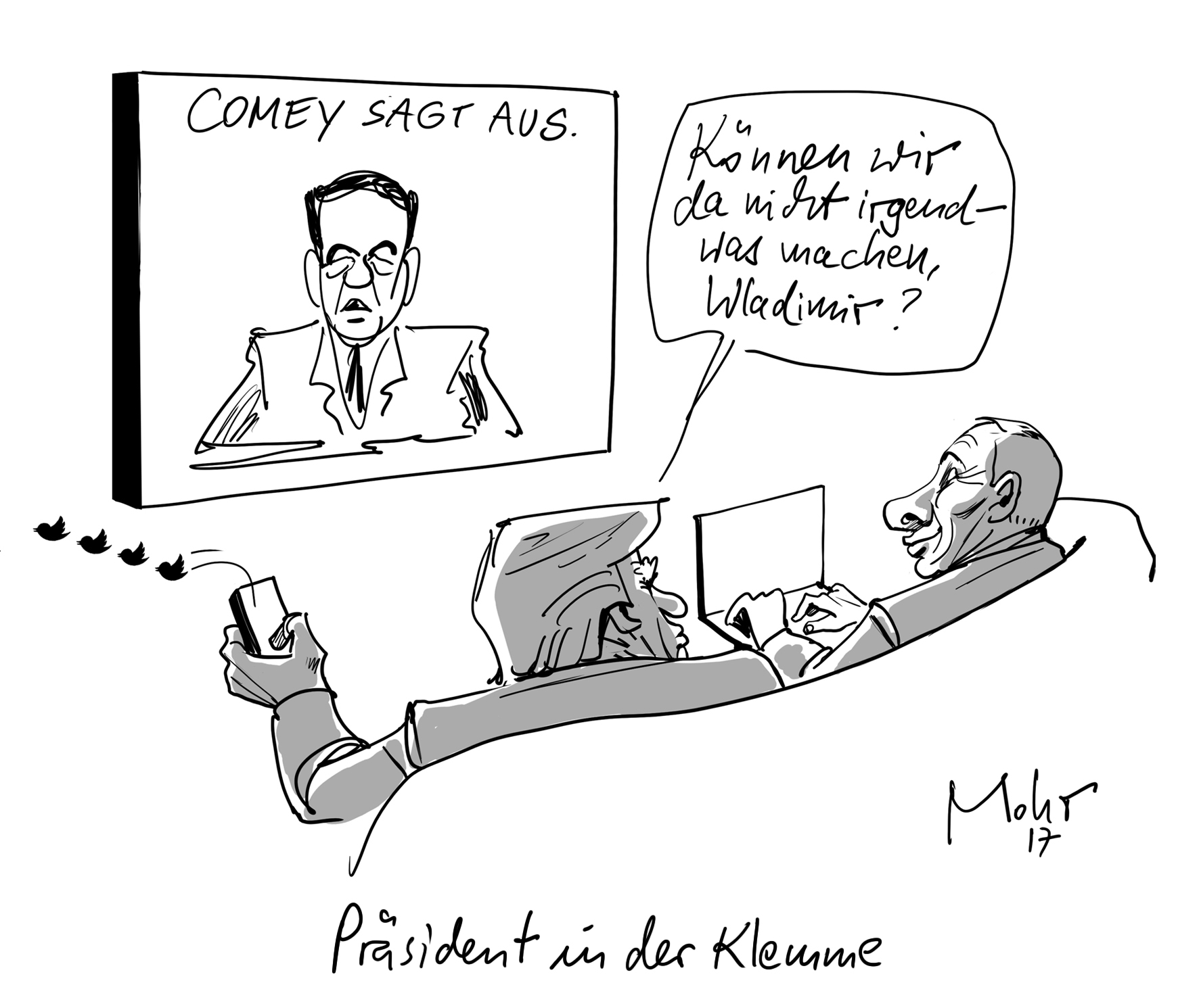 Präsident in der Klemme