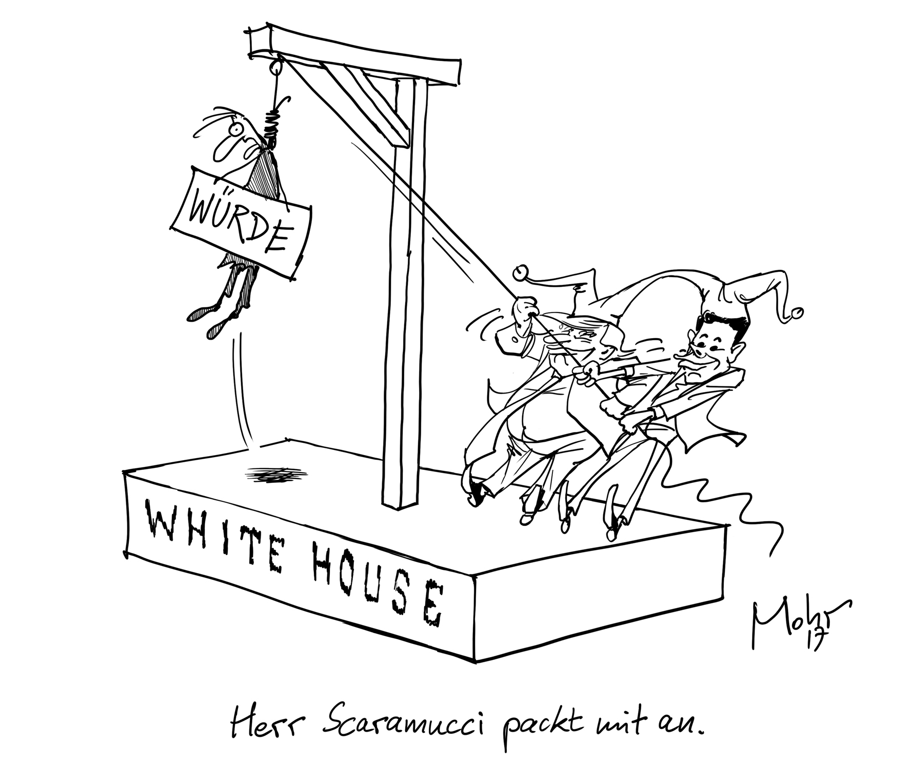 Herr Scaramucci packt mit an.