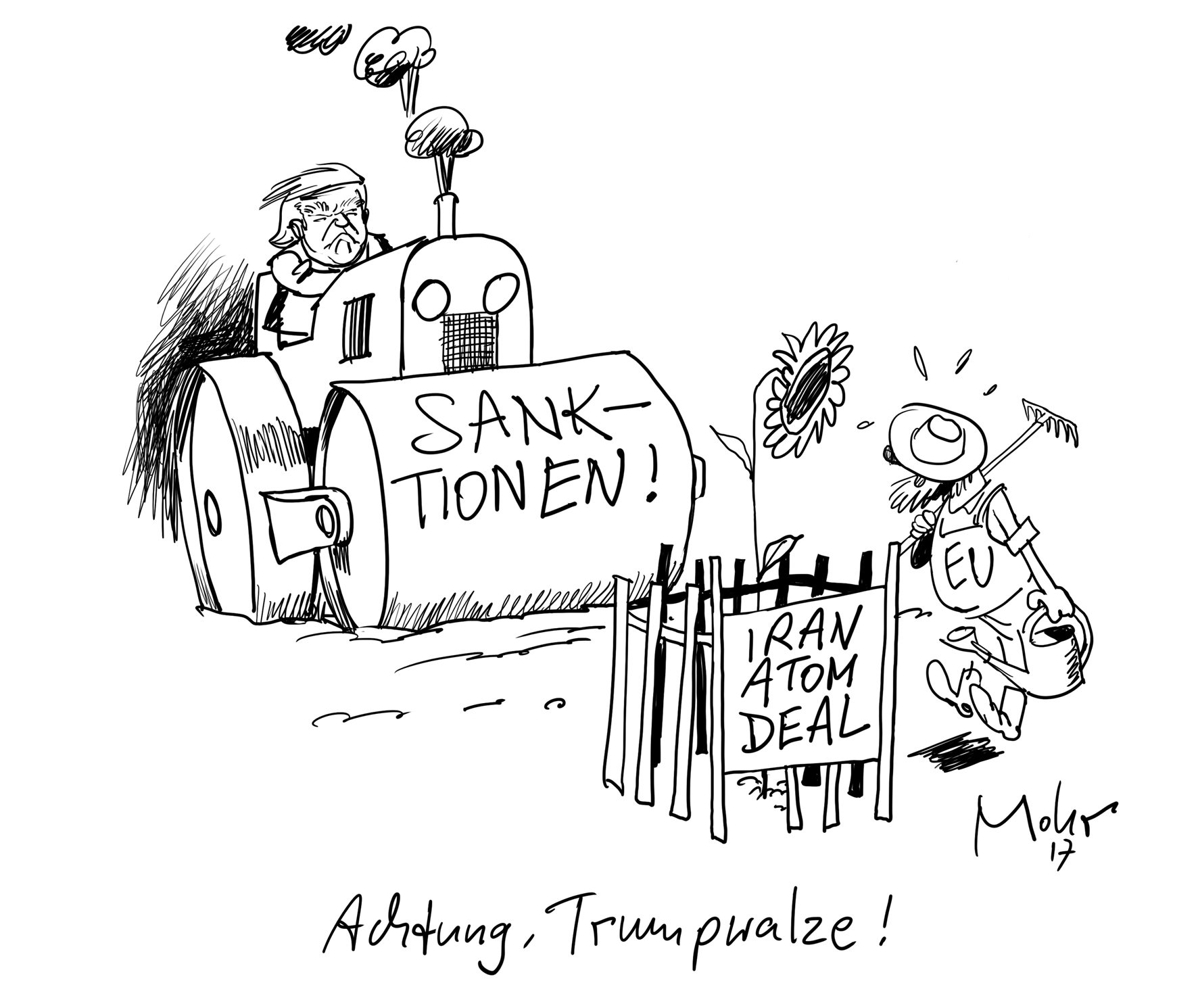 Achtung, Trumpwalze!