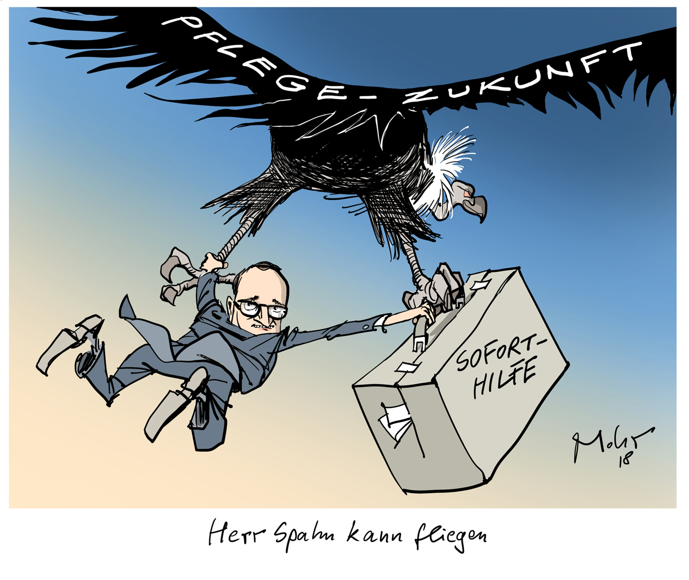 Herr Spahn kann fliegen