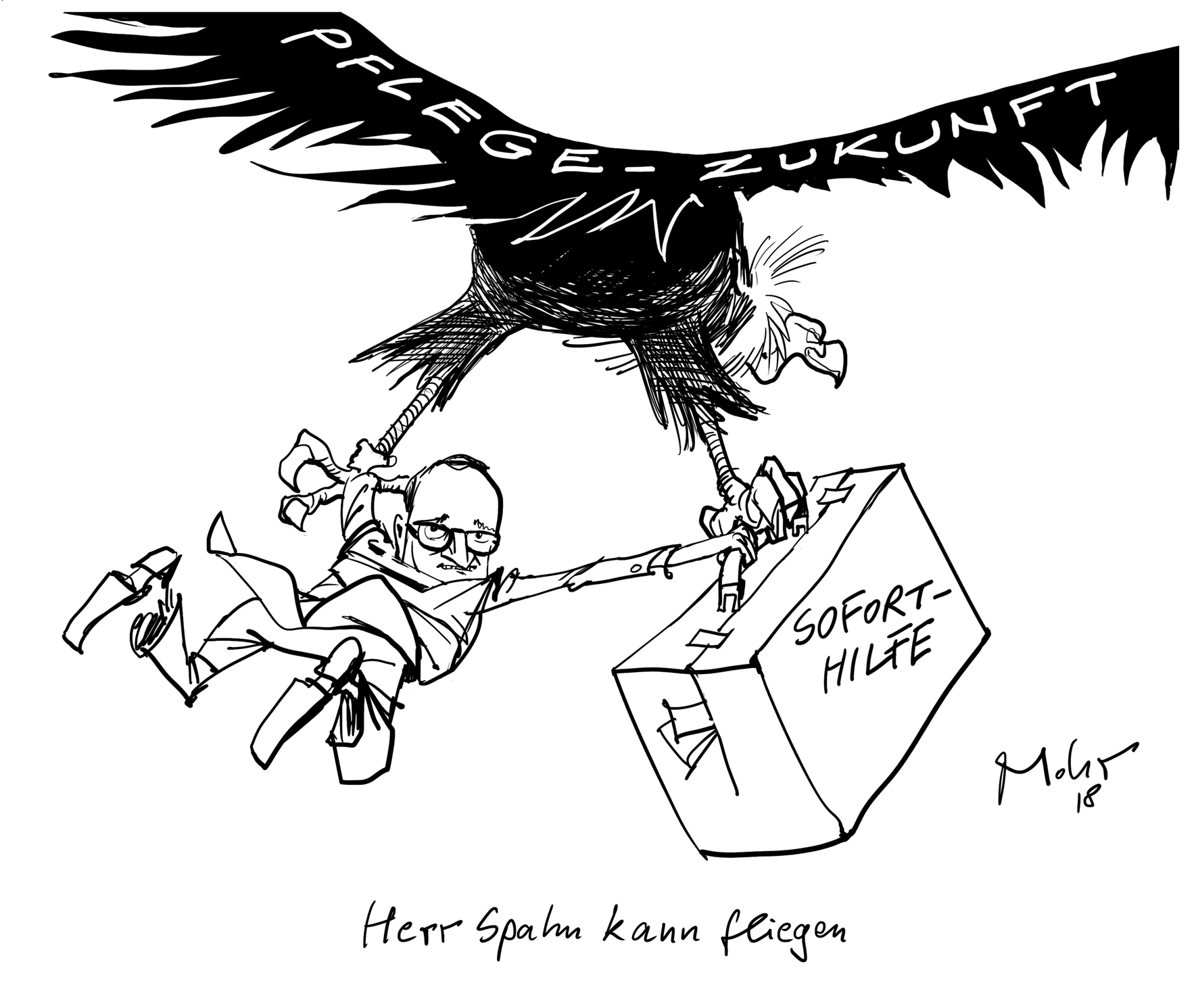 Herr Spahn kann fliegen