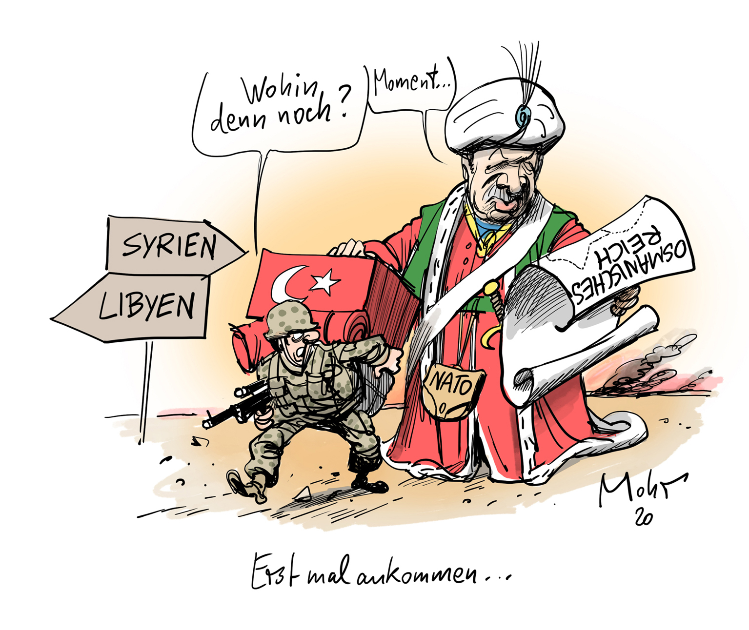 Erst mal ankommen...