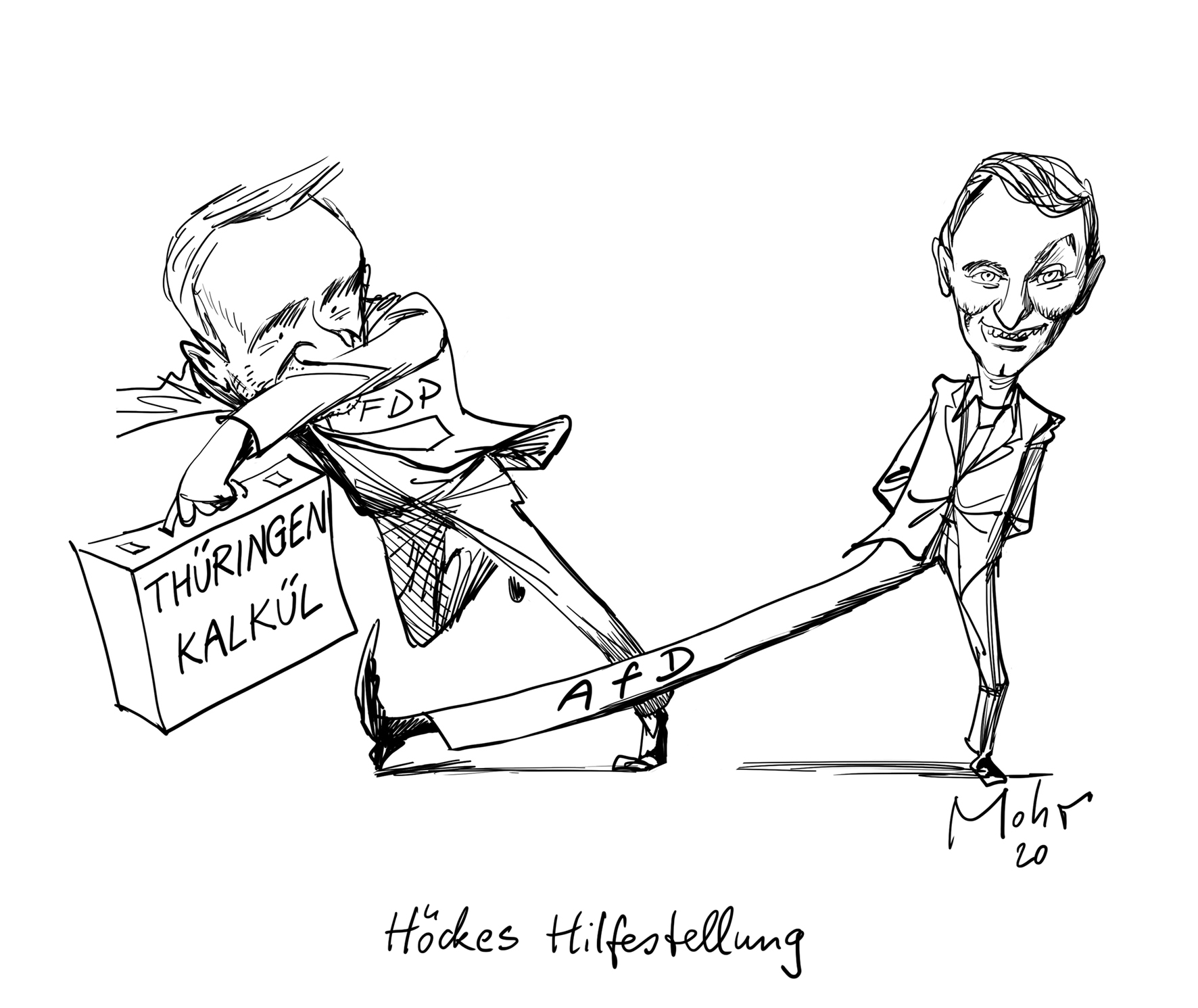 Höckes Hilfestellung