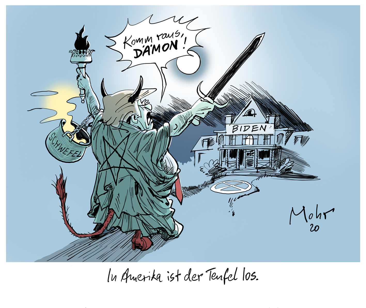 In Amerika ist der Teufel los.